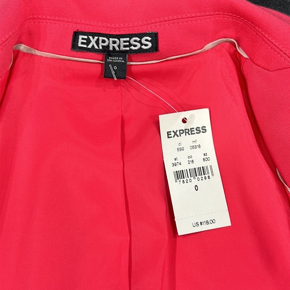Express Hot Pink Cropped Blazer - 0 - Picture 8 of 15